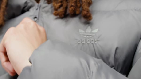 Γκρι Tonal Hooded Puffer Jacket