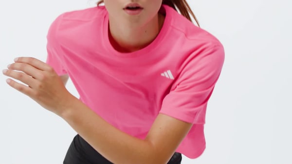 Rosa Playera de Entrenamiento Train Essentials Boxy