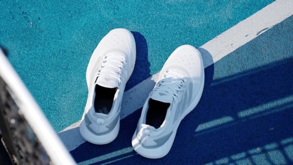 White Adizero Ubersonic 4.1 Tennis Shoes
