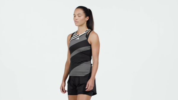 Black Tennis AEROREADY Pro Y-Tank Top