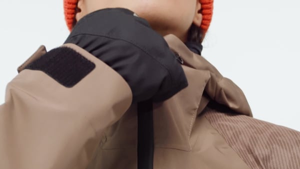 Marron Chaqueta Terrex Xperior Hybrid PRIMEKNIT CLIMAPROOF+