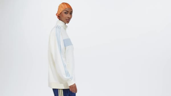 Blanco Chaqueta Deportiva Colorblock
