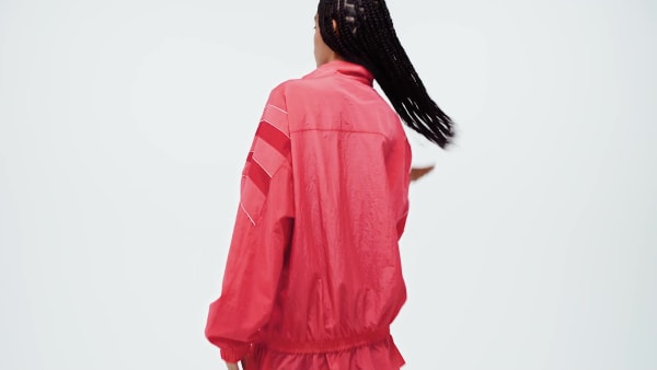 Red SANTIAGO WOVEN TRACK TOP