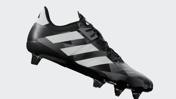 Negro Zapatos de Rugby Kakari RS