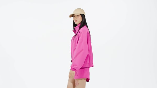 Rose Veste de survêtement zip intégral toile adidas Z.N.E.
