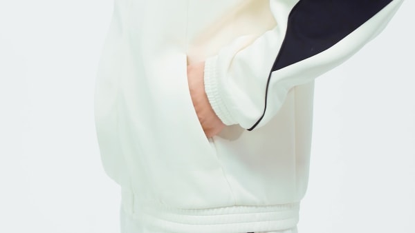 Blanc Veste de survêtement Stadium