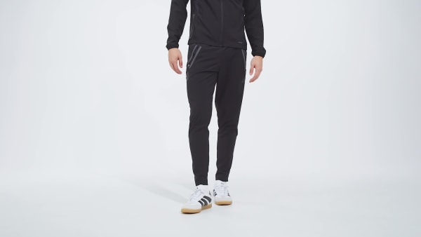 Svart Real Madrid Tiro 25 Pro Vis Tech Travel Bukse