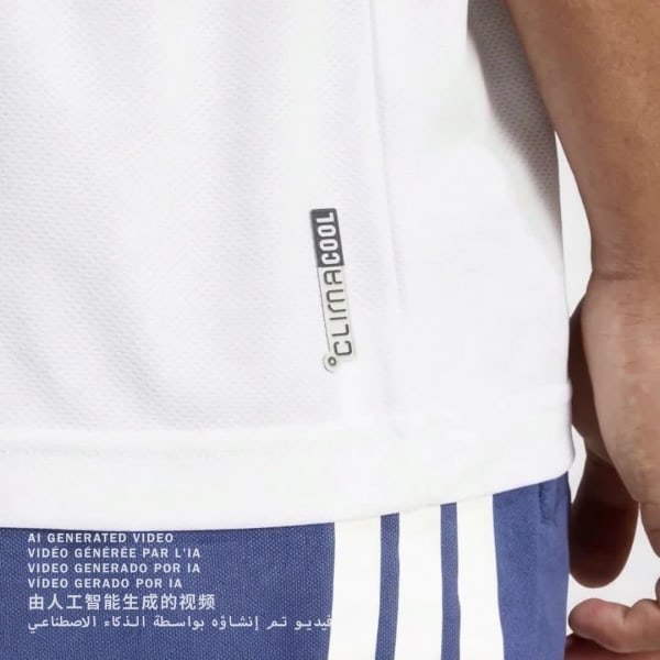 Branco CAMISETA CLIMACOOL SERENO TRÊS LISTRAS