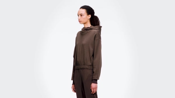 Marron Sudadera con capucha Studio Lounge Cropped TE823