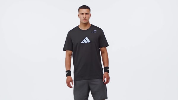 Negro camiseta Graphic Tennis Category