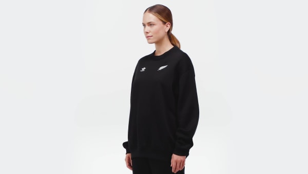 Black All Blacks Essentials Long Sleeve Crew Sweatshirt