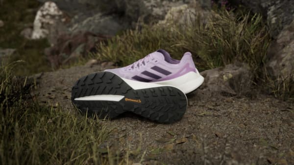 Mor Terrex Agravic Speed Ultra Arazi Koşu Ayakkabısı