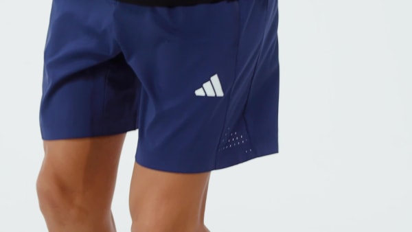 Biru CELANA PENDEK WORKOUT ESSENTIALS BASE WOVEN