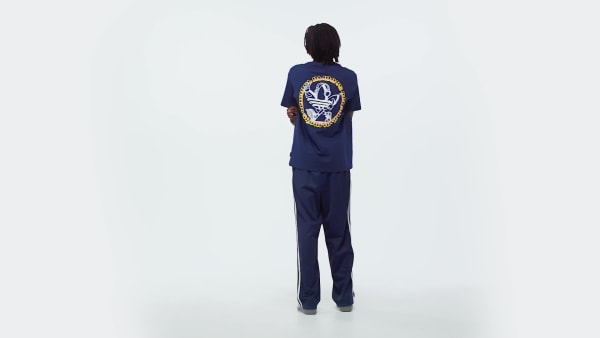 Azul Polera Serie Trifolio Holgada