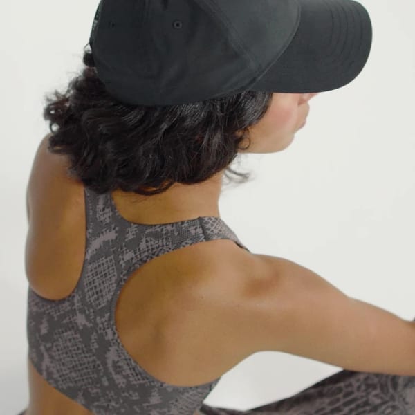 Bruin adidas By Stella McCartney Power Impact Medium Support Sportbeha met Print