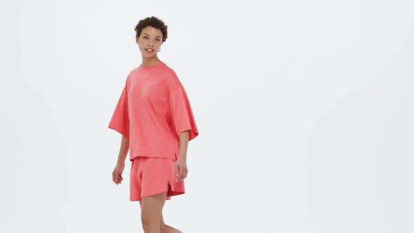 Pink Blød Lux løs t-shirt