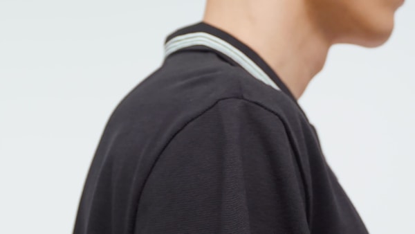 cierna Voľná polokošeľa adidas Adicolor