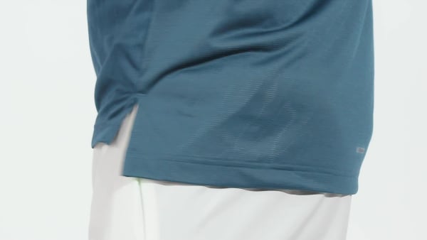 Turquoise HIIT 그래픽 슬로건 트레이닝 티
