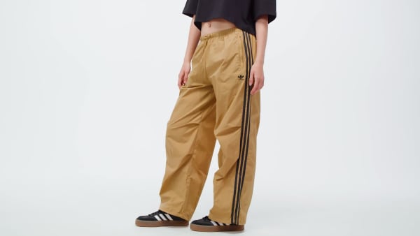 Kahverengi 3-Stripes Woven Parachute Eşofman Altı