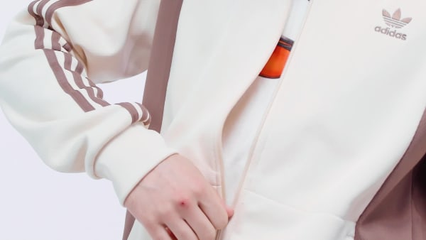 Blanc Track top Adicolor Panel