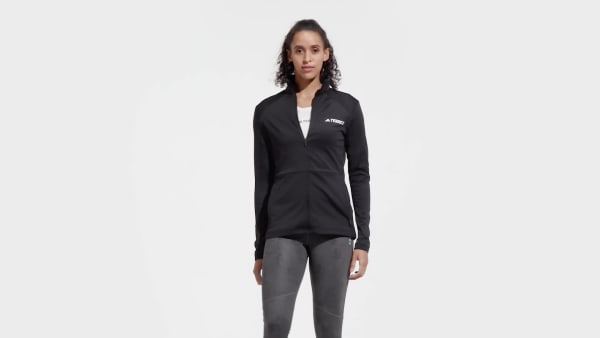 Black Terrex Multi Full-Zip Fleece Jacket