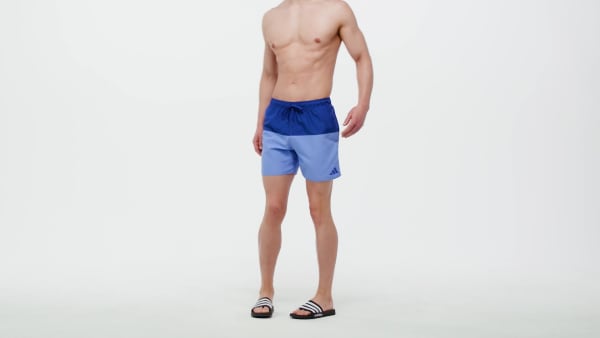 Blauw 5-inch Zwemshort met kleurblok