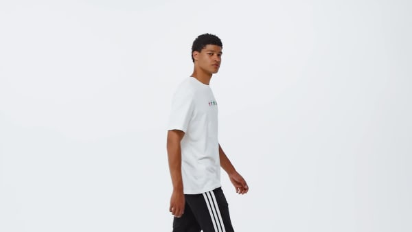 White FIFA WC MAP GRAPHIC T-SHIRT