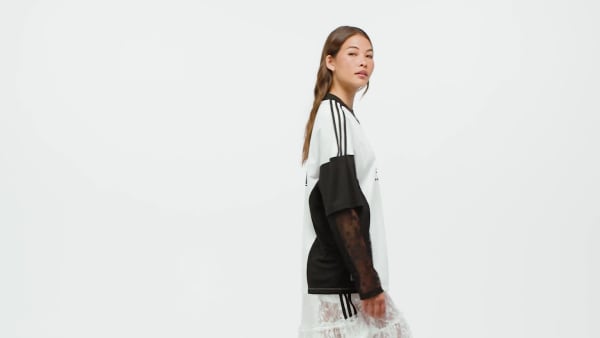 White adidas Originals Longsleeve Lace Jersey