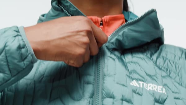 Yesil Terrex Xperior PrimaLoft Loose Fill Insulated Kapüşonlu Mont