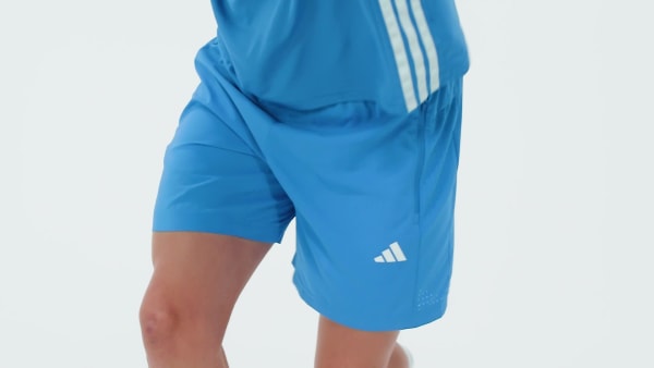 Bleu SHORT TOILE BASE ESSENTIALS WORKOUT