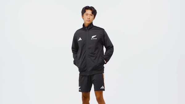 Svart All Blacks x Marvel Träningsjacka