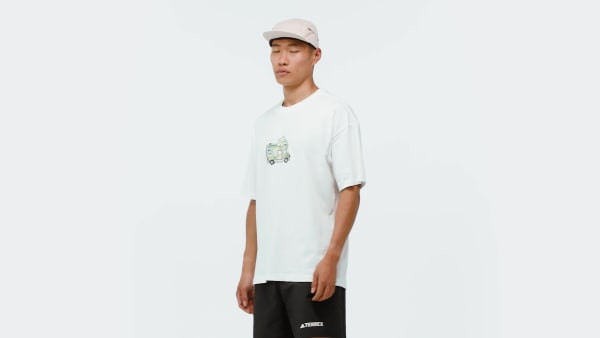 สีขาว เสื้อยืดพิมพ์ลาย TERREX CAMPER