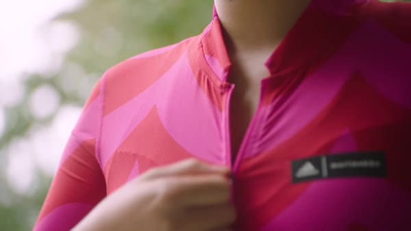 Blanco Maillot - Camiseta de Ciclismo Estampada The Marimeko