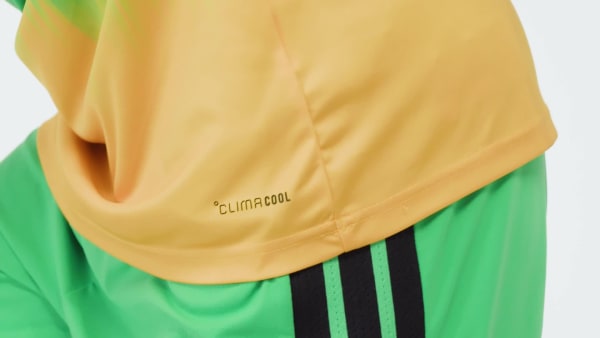 Jaune Maillot pré-match Domicile Jamaïque 26 x Bob Marley