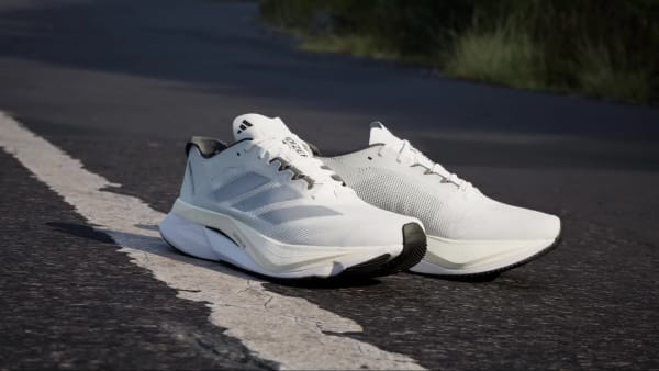 White Adizero Boston 12 Shoes