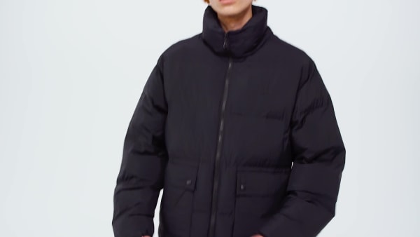 cierna Prešívaná bunda adidas Originals Synthetic Down