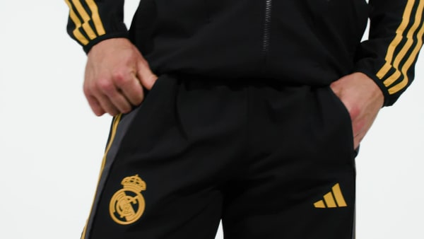 Black Real Madrid Anthem Pants