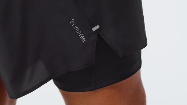 Svart adi365 Running Essentials 2in1 Shorts