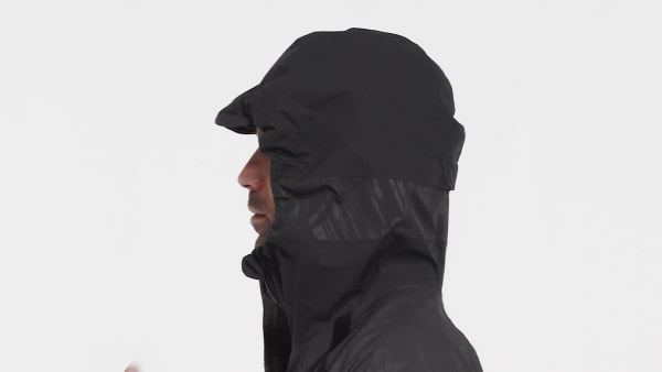 Schwarz TERREX Utilitas RAIN.RDY 2.5-Layer Regenjacke
