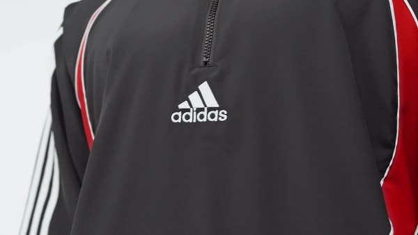 zwart TEAMGEIST SWEATSHIRT MET HALFLANGE RITS