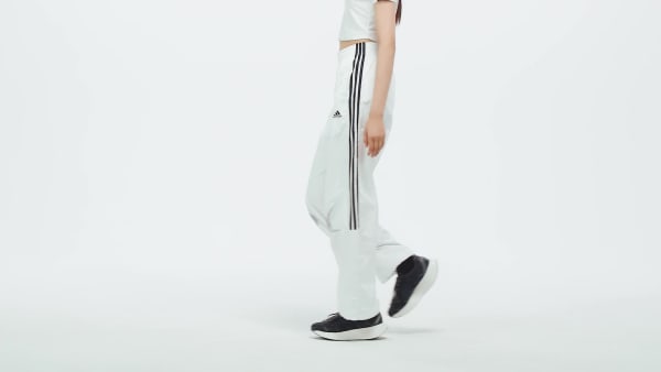 adidas オーバーサイズ トラックパンツ WH Y2Kスタイルのアディダス アディカラー チームガイスト オーバー