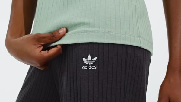 Verde Playera Essentials Acanalado Ancho