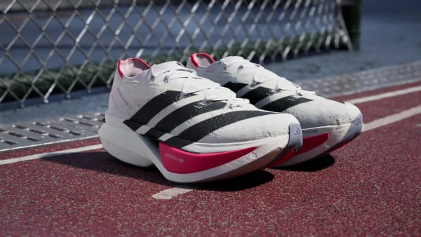 Wit Adizero Prime X3 Strung Schoenen