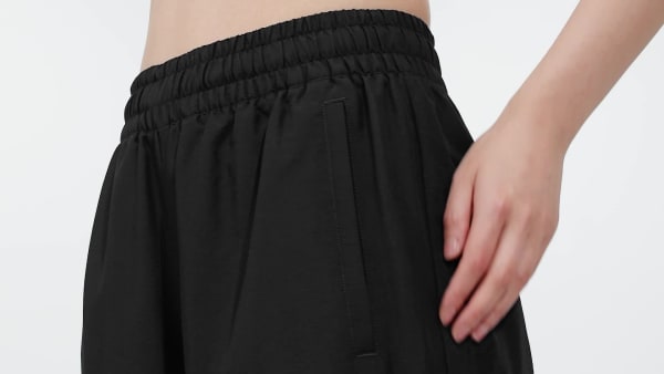 Svart Essentials Woven Cargo Bukse