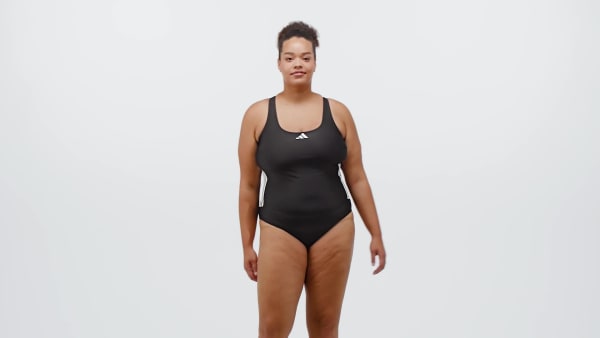 Striped one piece swimsuit plus size best sale