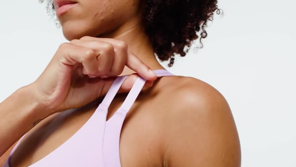 Μωβ Αθλητικό bra ελαφριάς υποστήριξης Aeroimpact Luxe Training