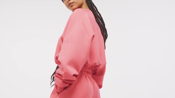 Rosa ALL SZN Moletom Largo Luxo Macio
