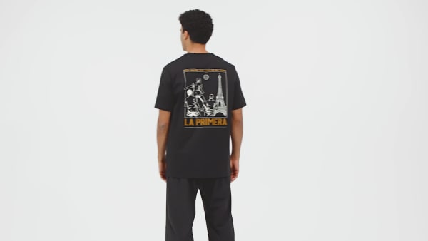 Schwarz Real Madrid Heavy Cotton T-Shirt
