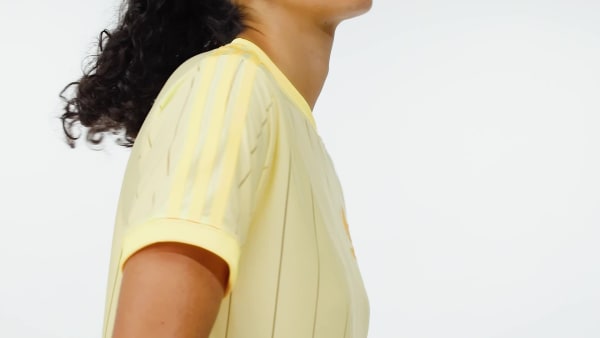 Amarelo Camiseta Três Listras