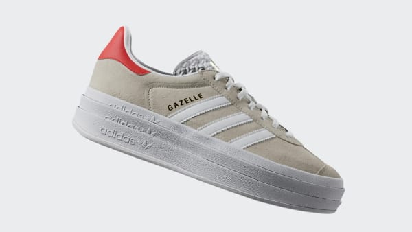 Beige Tenis Gazelle Bold